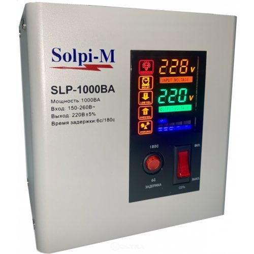 Стабилизатор напряжения Solpi-M SLP 1000 ВА